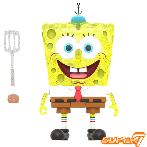 Super 7 SpongeBob and Patrick Glitter SDCC 2022 Exclusive Figure Two Pack